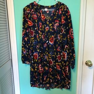 Old Navy Long Sleeve Patterned Dress